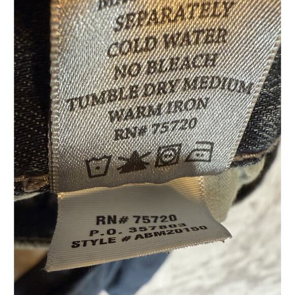 BKE Buckle Mens Carter 33L x 32 Thick Stitch Stretch Blue Denim Jeans - Picture 9 of 10